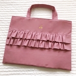＊ フリルレッスンバッグ さくらんぼ ＊