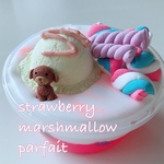 strawberry marshmallow parfait