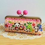 レトロパンダ がま口ペンケース眼鏡入れP