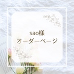 【ꗯsao様専用ページꗯ】