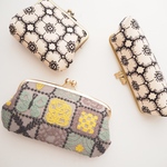 専用です！〔ハンドメイド〕ミナペルホネン　親子がま口長財布、親子がま口A、ネコラブペンケース