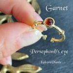 ペルセポネーの瞳 GemstoneRing "Garnet"