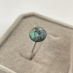 レジン（ブラックーベース）指輪 サージカルステンレス