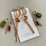 組み合わせ自由♢Green×purple♢earring or pierce