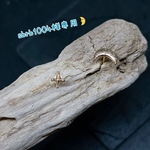 月のピアス