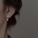 【S925ピアス】2個入り（1ペア）・ダブルドロップピアス・シルバー