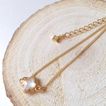 ＊結婚式にも＊再販×16＊mother of pearl＊大人の煌めき＊幸運の四つ葉の美人ブレスレット