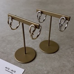 ❤️100 ノットデザインフープピアス