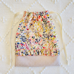 フェルダ ニュアンスピンク♡フリル巾着♡給食袋♡25×20♡輸入リバティ生地使用