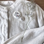 刺繍ブローチ　2個セット