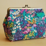 【h様オーダー品】 リバティ＊Small Painter's Meadow＊がま口ポーチ