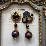 《2way》ヴィンテージボタンピアス・イヤリング
