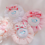 SALE♡ふわふわシフォンのマタニティロゼット♡リバティイザベル♡hikoリボン