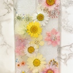 iPhoneケース､iPhoneカバー､押し花ケース､スマホケース､押しフルーツ､押し花､押し花カバー､スマホカバー､押しフルーツケース､押しフルーツカバー､Android 花 花柄リング付き、お花