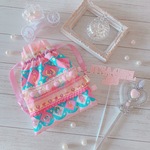 【送料込み】ゆめかわいい乙女フリル巾着