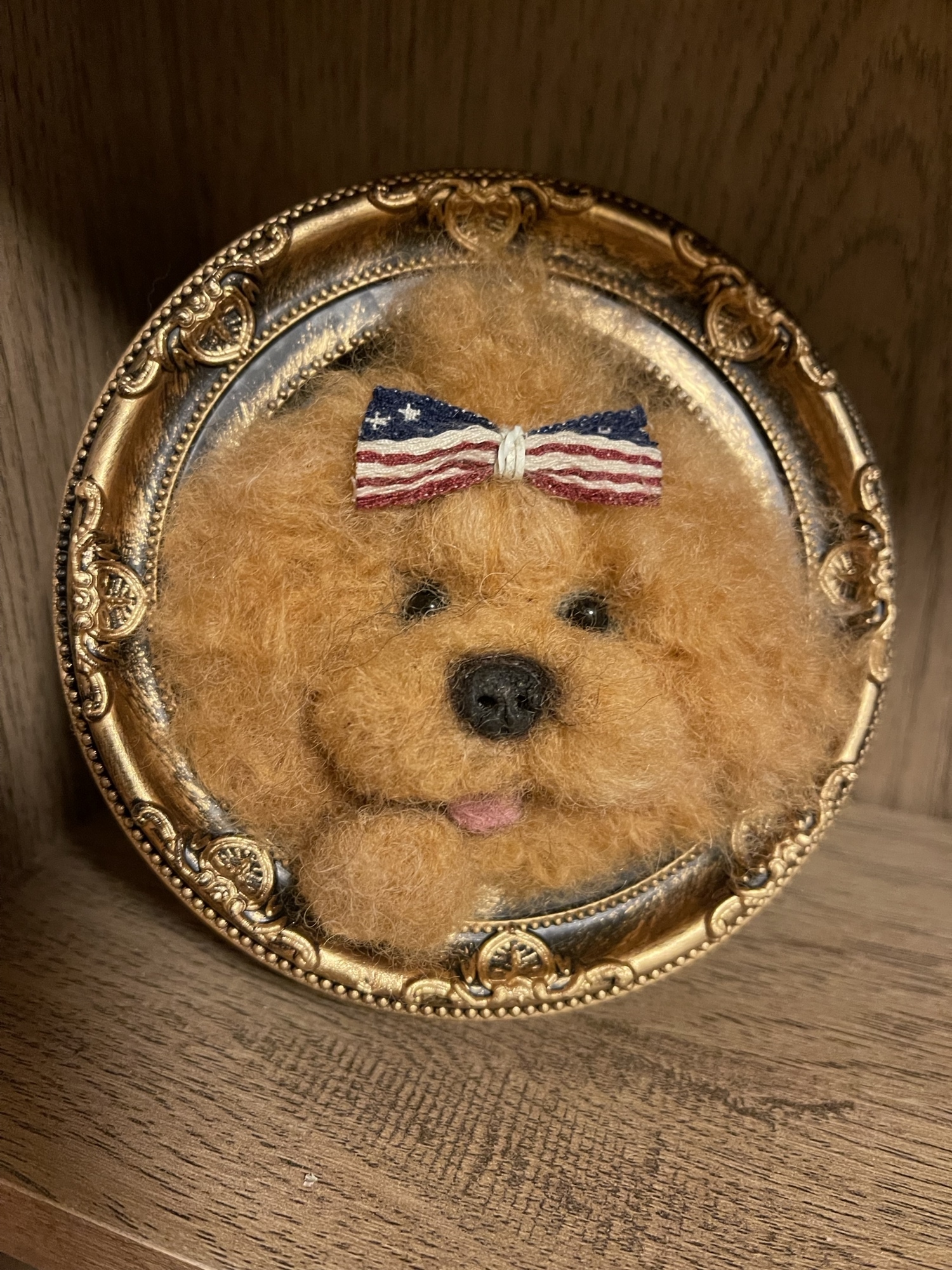 羊毛フェルト フレームドッグ 柴犬 - 羊毛フェルト〜羊のいぬ屋さん