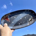 星猫キングのオーバル皿　2022