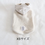 [犬服] XSサイズ 完成品 チワワ　　　　　　　　　　　フード付 裏毛ニット タンクトップ