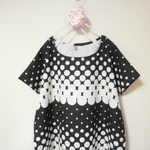 【夏セール】水玉模様　ワンピース　　黒