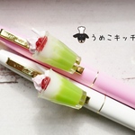 抹茶ミルクフロート　ボールペン　ミニチュアフード 