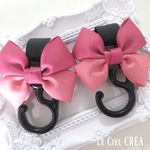 【再再販】新色♡ベビーカーフック♡ダスティーローズ×コーラルピンク