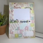sweet A4スクラップブッキング完成品