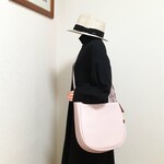 新色！【M】ソフトエンボス雨でもヘビロテ２WAYファスナーショルダー（撥水レザー、合皮）🌸ピンク