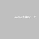 cbe40040様 専用ページ