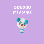 DouDou(ドゥドゥ)アニマルメジャー『パンダ』  ぱんだグッズ雑貨新生活ギフトかぎ編み かぎ針編み インテリア　オリンピック ブルー　
