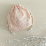 オーバーチュール ギャザー巾着 コーラルピンク