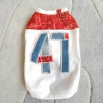 犬服！Msize！バンダナ切り替え！デニム！完成品