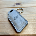 再販　エネキーカバー オイルレザー グレー