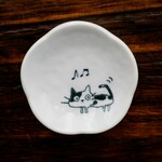 豆皿　ねこ♫　61-OZ