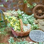 ミニチュア…「ミモザディアルバータのバスケット」