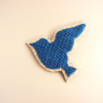 toriブローチ（blue）