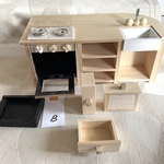 ミニチュア　B 級品　カウンターキッチン