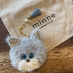 保護猫チャリティキーホルダー【グレ八さん】