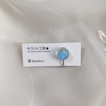 小鳥のイヤリング（セキセイインコ：白・青）