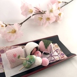 お花見🌸春のちりめん和菓子　2