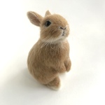 うさぎ 羊毛フェルト ネザーランドドワーフ ミニうさぎ オレンジ うたっち