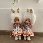 ニンジンワンピとうさ耳セット ミキマキちゃんサイズ