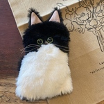 保護猫チャリティぬいぐるみ【クロ八さん】リバーシブルマスク付