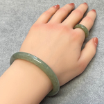 本翡翠バングル(内周18.3㎝)