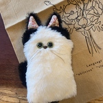 保護猫チャリティぬいぐるみ【なみへいさん】リバーシブルマスク付