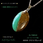 ⚡レア希少石の珍品❗ 母岩付きクリソプレーズ(オーストラリア産)✨Jewelry天然石ネックレス💫