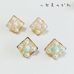 sweet square／イヤリングorピアス