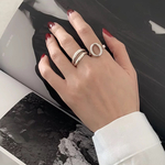 💍新作・S_ 49 シルバーリング シンプルリング 夏 シルバー925 silver925 