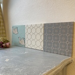 送料無料♡ ミナペルホネン アネモネの池でひと休み♡春色swanのファブリックパネル✿*:・゜