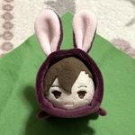 【m様専用・オーダー】もちもちマスコット用着ぐるみ・うさちゃん(パープル・おリボン無し) うさぎ