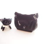 専用です！〔ハンドメイド〕ミナペルホネン　ネコポーチM choucho黒